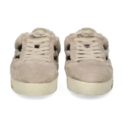 ASH Zapatillas de Mujer MALIBU FUR 002 BONE/BLACK