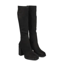 BEFREE Botas con tacón de Mujer SARAY-018 NEGRO