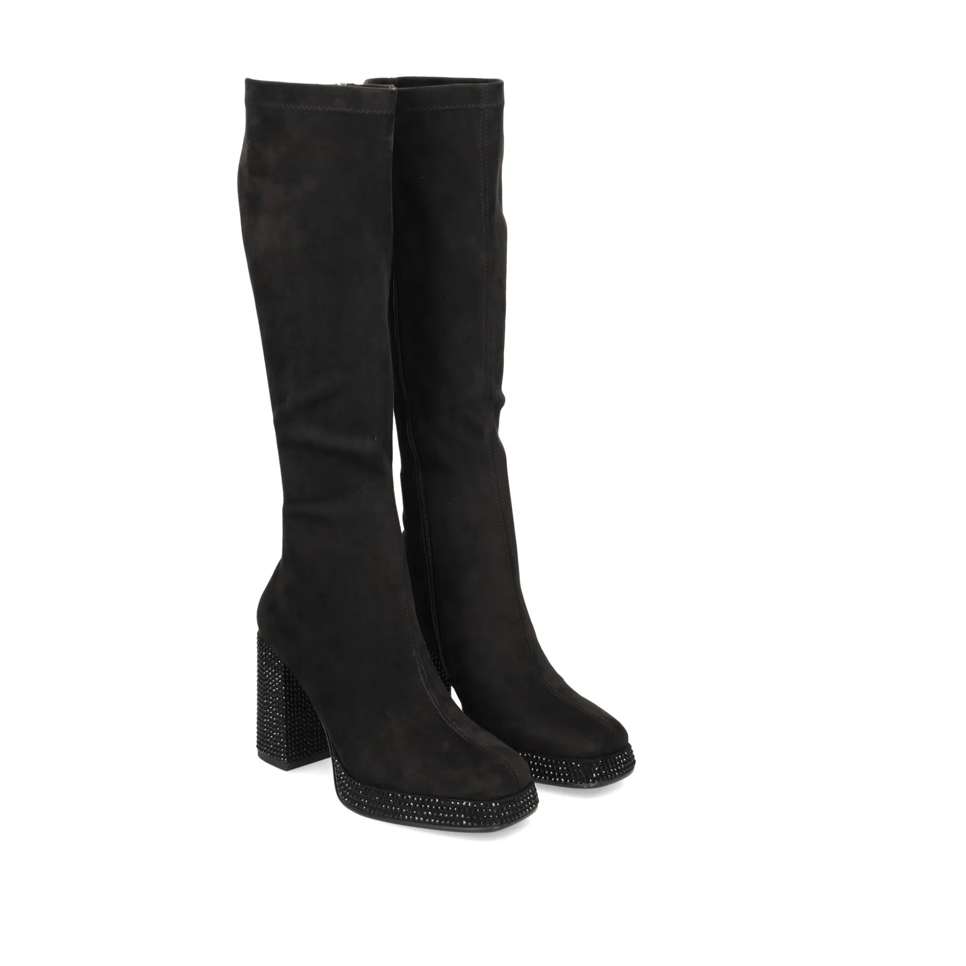 BEFREE Botas con tacón de Mujer SARAY-018 NEGRO