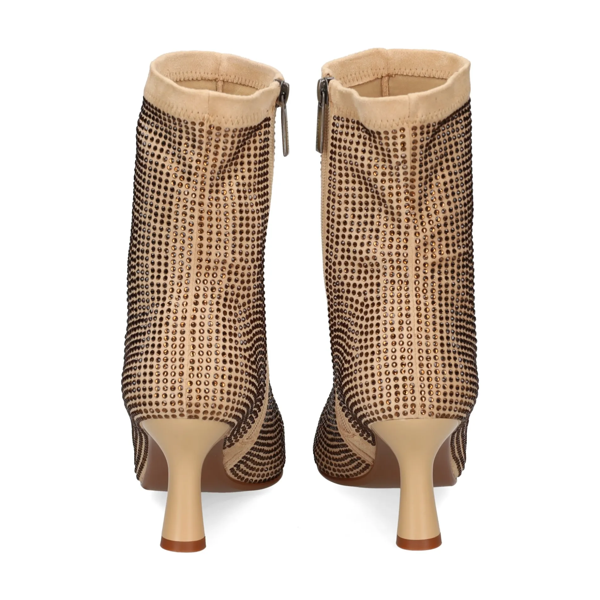 BEFREE Botines con tacón de Mujer ALBA-023 BEIGE