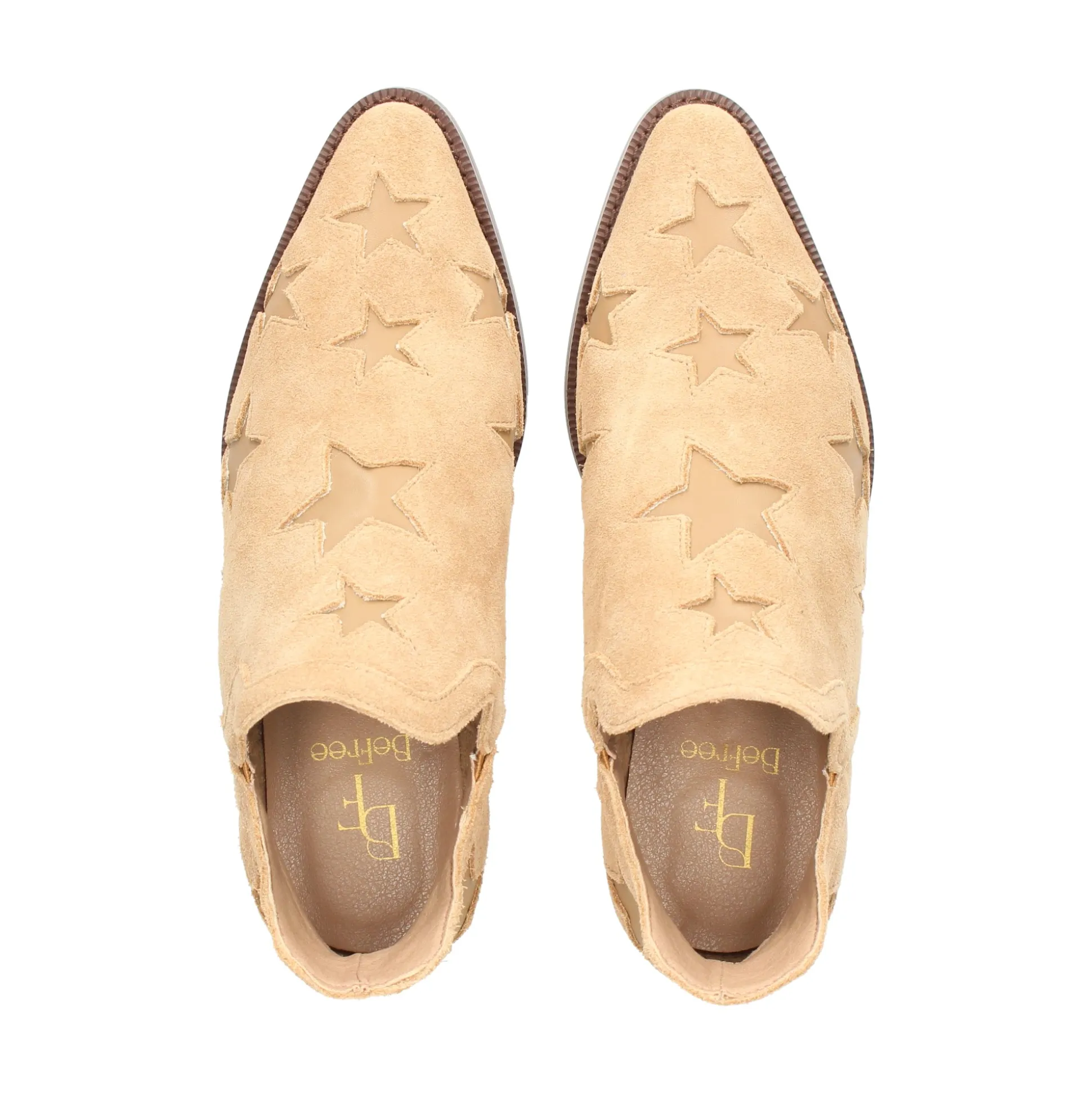 BEFREE Botines planos de Mujer MILAN-015 TAUPE