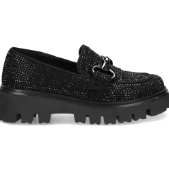 BEFREE Mocasines de Mujer PAULA-307 NEGRO