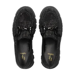 BEFREE Mocasines de Mujer PAULA-307 NEGRO