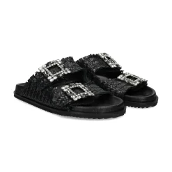 BEFREE Sandalias planas de Mujer VICKY-271 NEGRO
