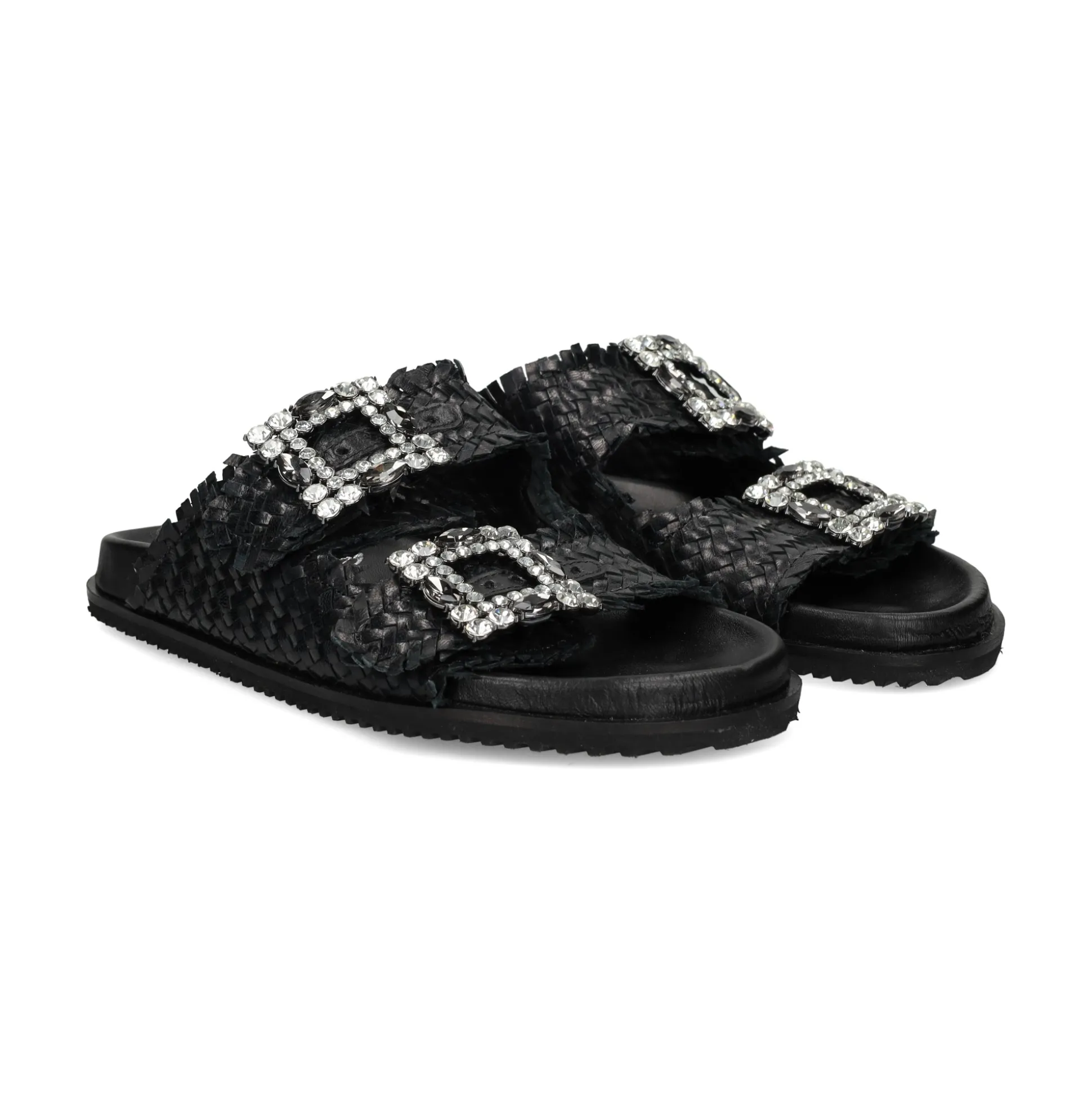 BEFREE Sandalias planas de Mujer VICKY-271 NEGRO