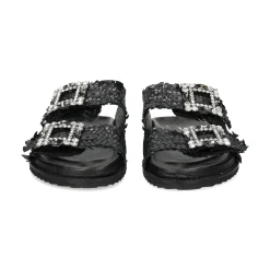 BEFREE Sandalias planas de Mujer VICKY-271 NEGRO