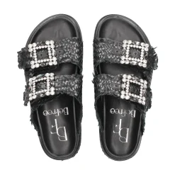 BEFREE Sandalias planas de Mujer VICKY-271 NEGRO