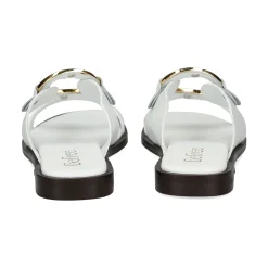 BEFREE Sandalias planas de Mujer NICE-110 BLANCO