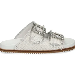 BEFREE Sandalias planas de Mujer VICKY-271 BLANCO