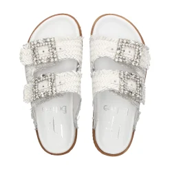 BEFREE Sandalias planas de Mujer VICKY-271 BLANCO