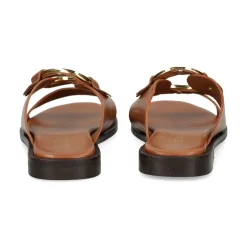 BEFREE Sandalias planas de Mujer NICE-110 CAMEL