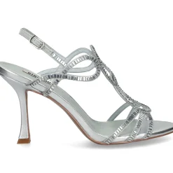 BIBI LOU Sandalias con tacón de Mujer 587Z00VK STONE - PLATA