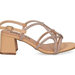 BIBI LOU Sandalias con tacón de Mujer 860Z00HG NUDE