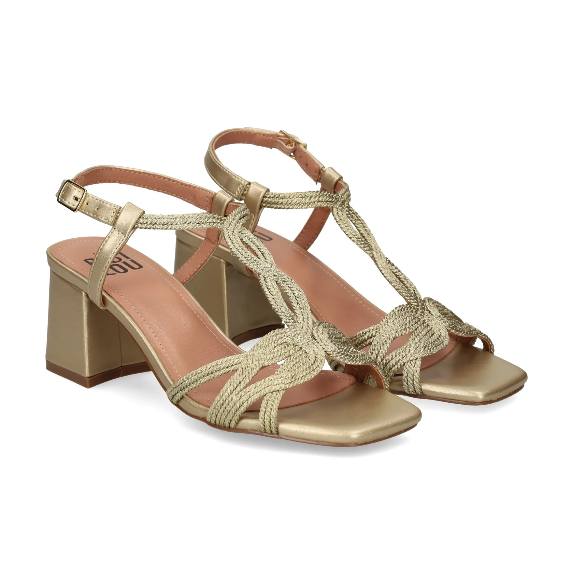 BIBI LOU Sandalias con tacón de Mujer 855Z94HG ORO