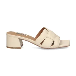 BIBI LOU Sandalias con tacón de Mujer 761Z10VK OFF WHITE