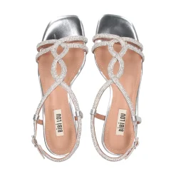 BIBI LOU Sandalias con tacón de Mujer 594Z17VK PLATA
