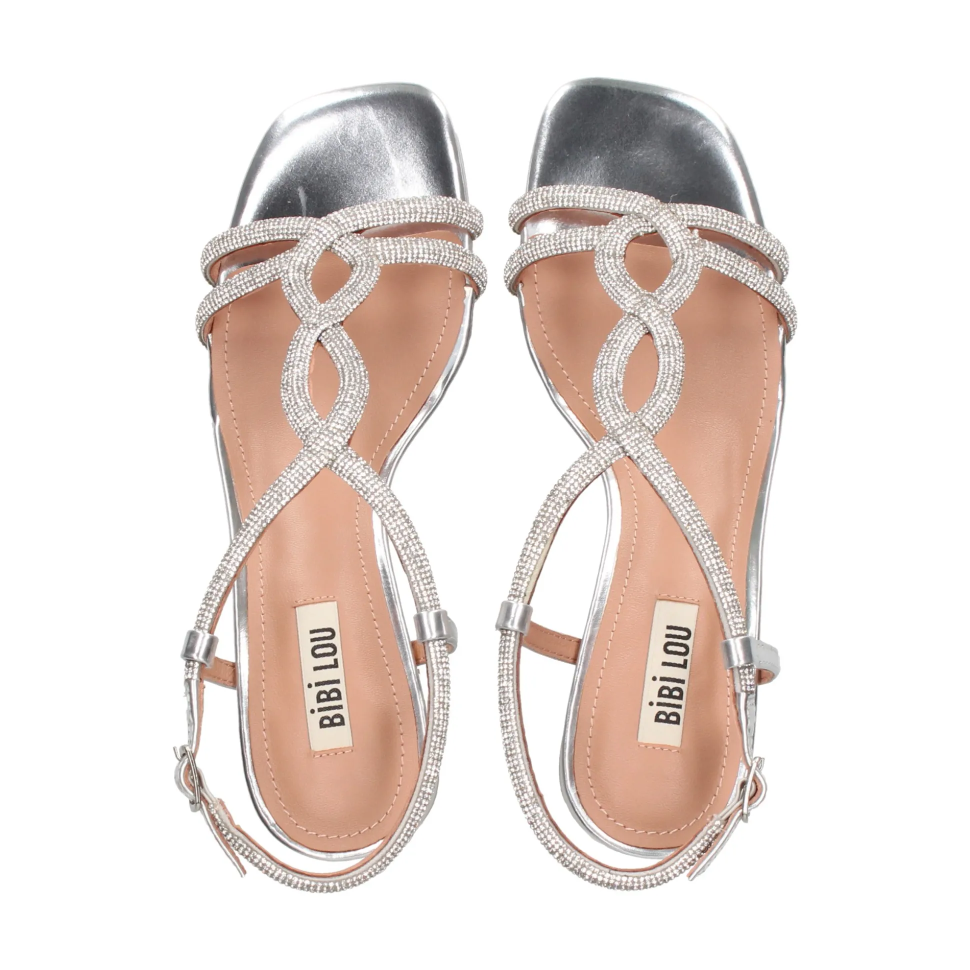 BIBI LOU Sandalias con tacón de Mujer 594Z17VK PLATA