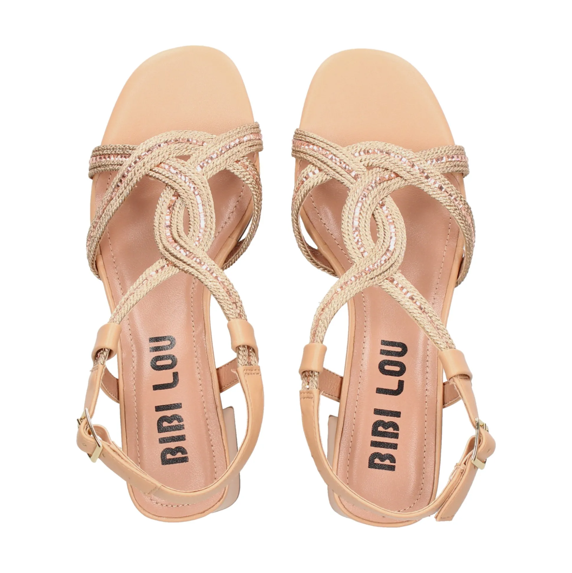 BIBI LOU Sandalias con tacón de Mujer 821Z94HG NUDE