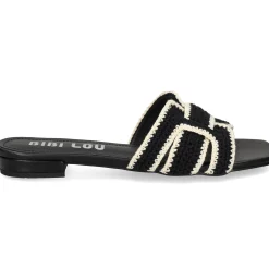 BIBI LOU Sandalias planas de Mujer 760Z87VK NEGRO