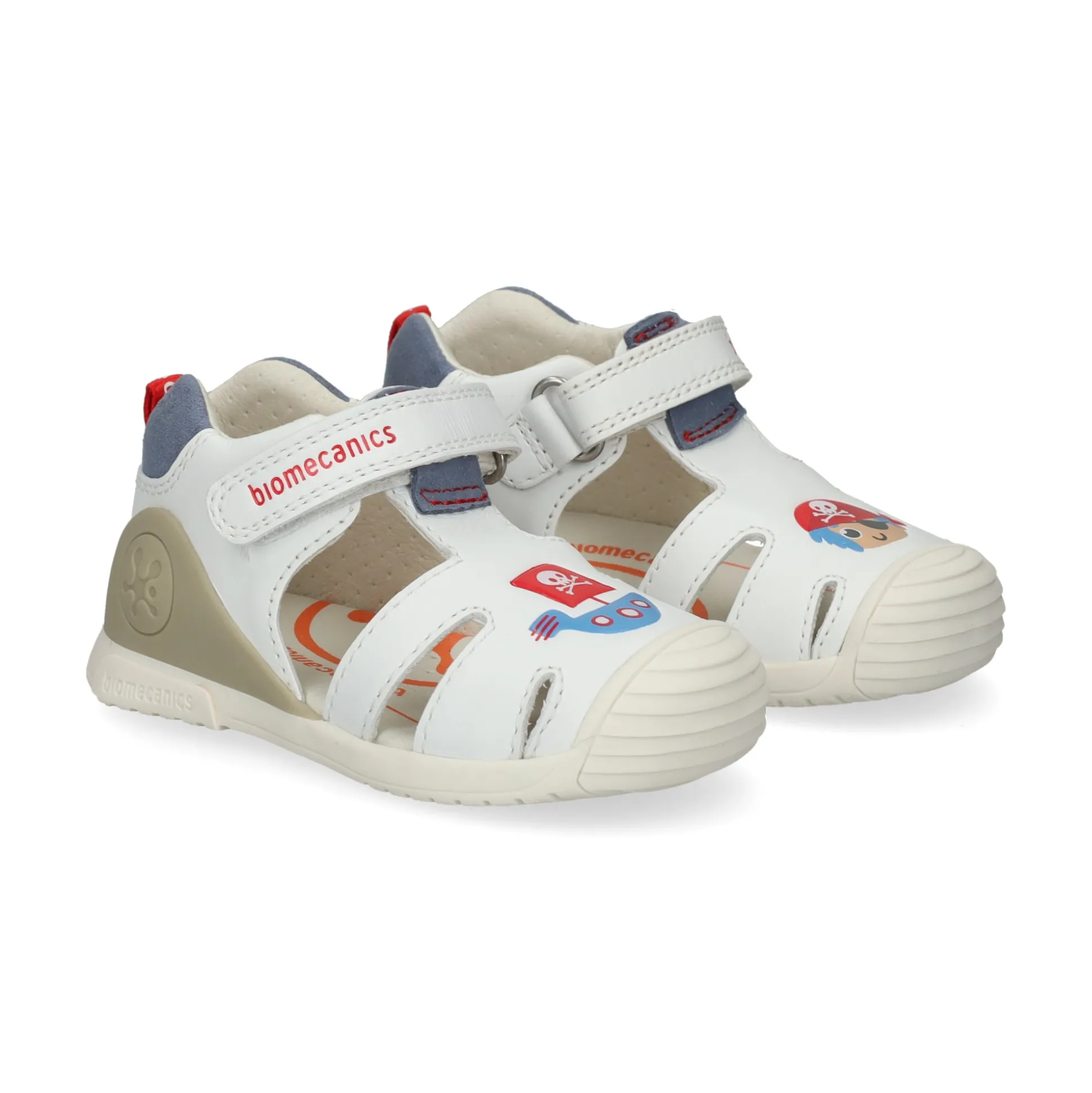 BIOMECANICS Sandalias y chanclas de niño 252118-B050 BLANCO