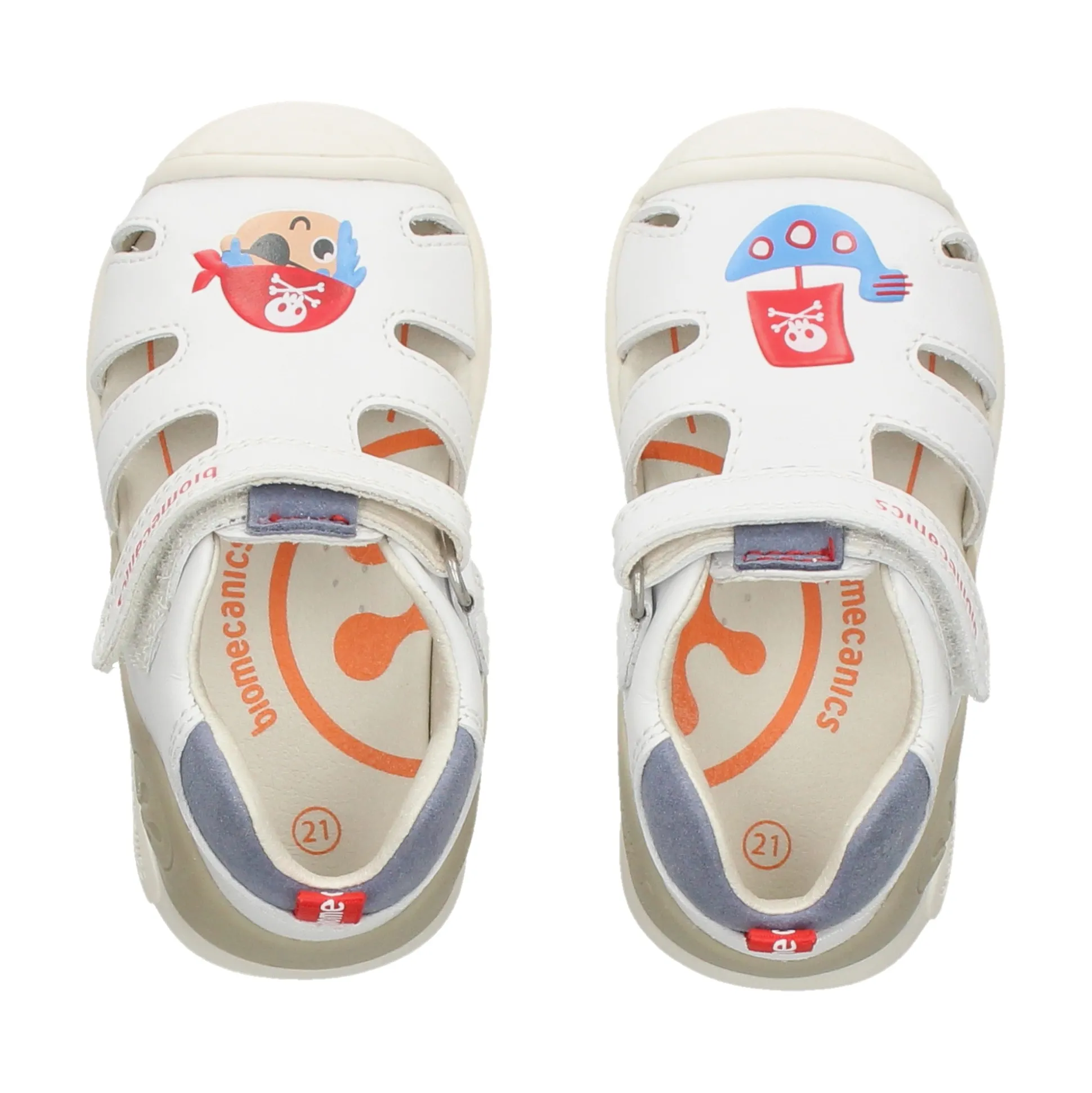 BIOMECANICS Sandalias y chanclas de niño 252118-B050 BLANCO