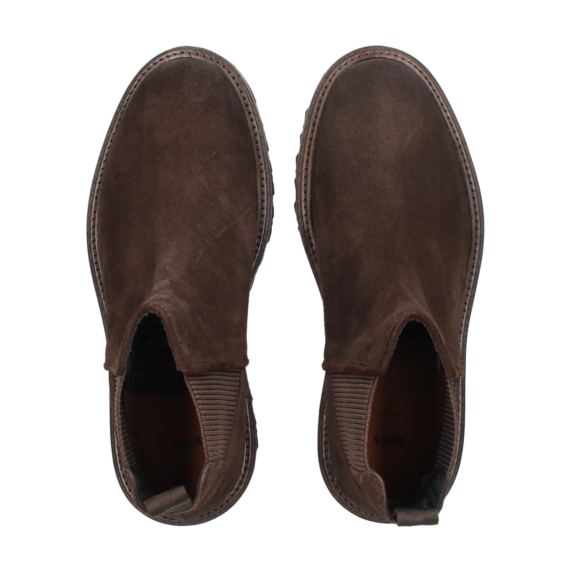 BOSS Botines de Hombre Julyo_Cheb_sde 202 Dark Brown