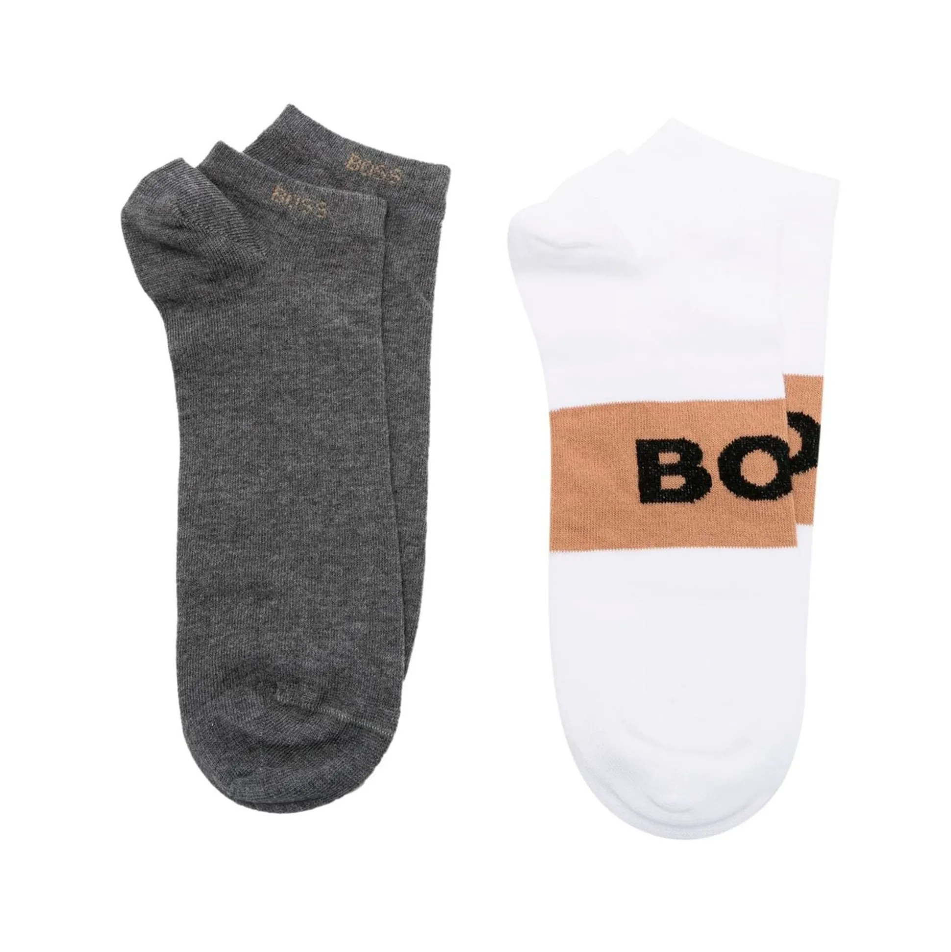 BOSS Calcetines 2P AS Logo Col CC 102 Natural