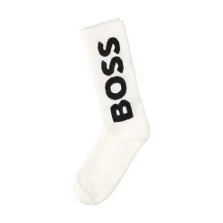 BOSS Calcetines QS Rib Logo CC 100 BLANCO