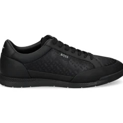 BOSS Zapatillas de Hombre Nitan_Tenn_mn 005 BLACK