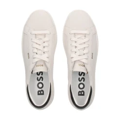 BOSS Zapatillas de Hombre Belwar_Tenn_tb 121-Open White