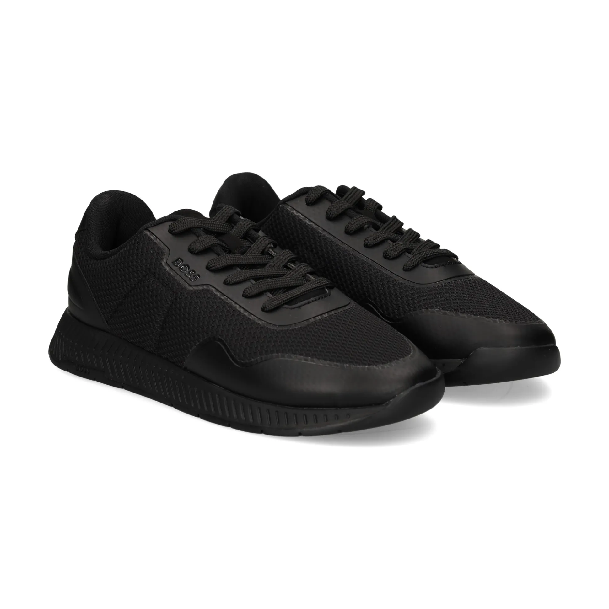 BOSS Zapatillas de Hombre Titanium_Runn_meth 005 BLACK