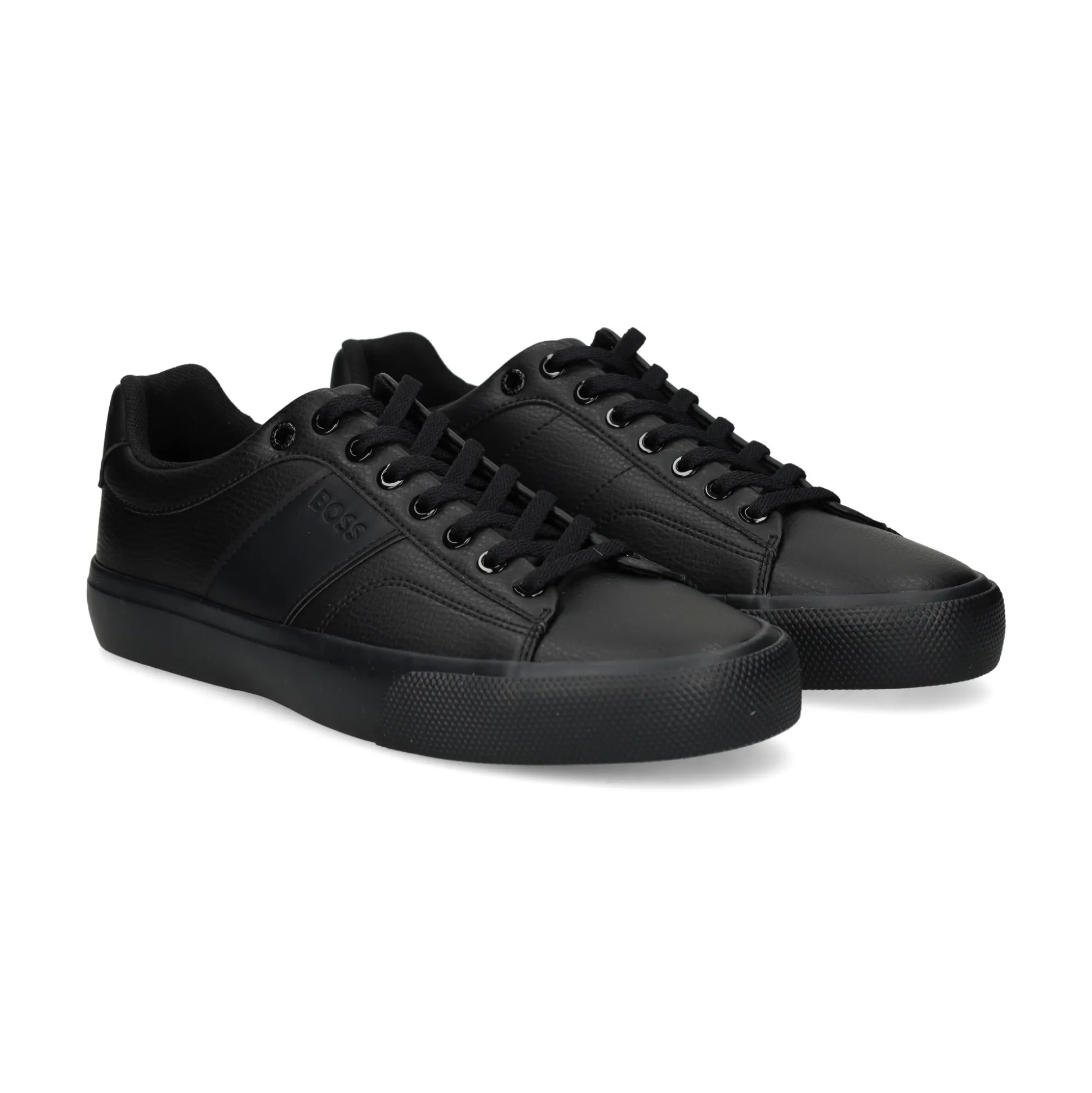 BOSS Zapatillas de Hombre Aiden_Tenn_grltp 005 BLACK