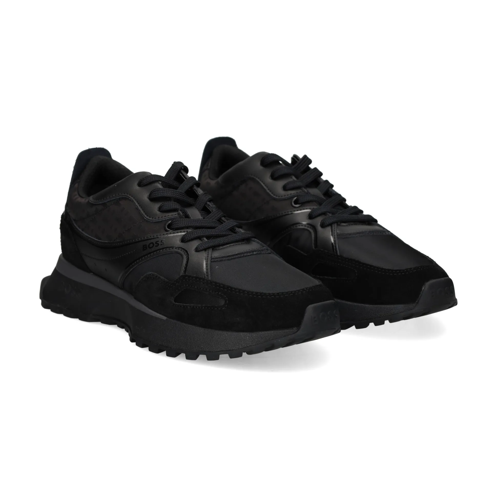 BOSS Zapatillas de Hombre Jonah_Runn_mxmnN 005 BLACK