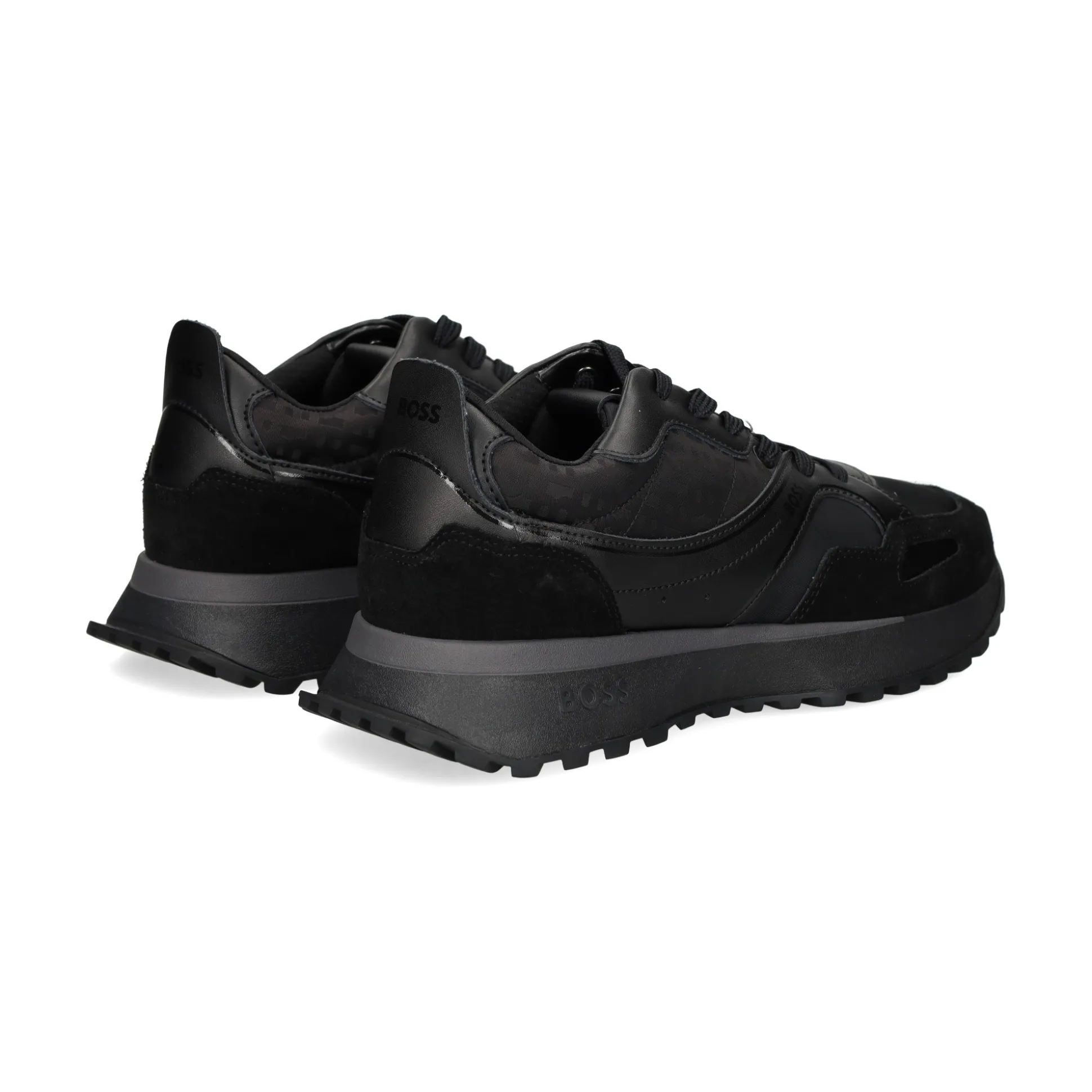 BOSS Zapatillas de Hombre Jonah_Runn_mxmnN 005 BLACK