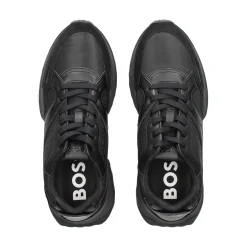 BOSS Zapatillas de Hombre Jonah_Runn_mxmnN 005 BLACK