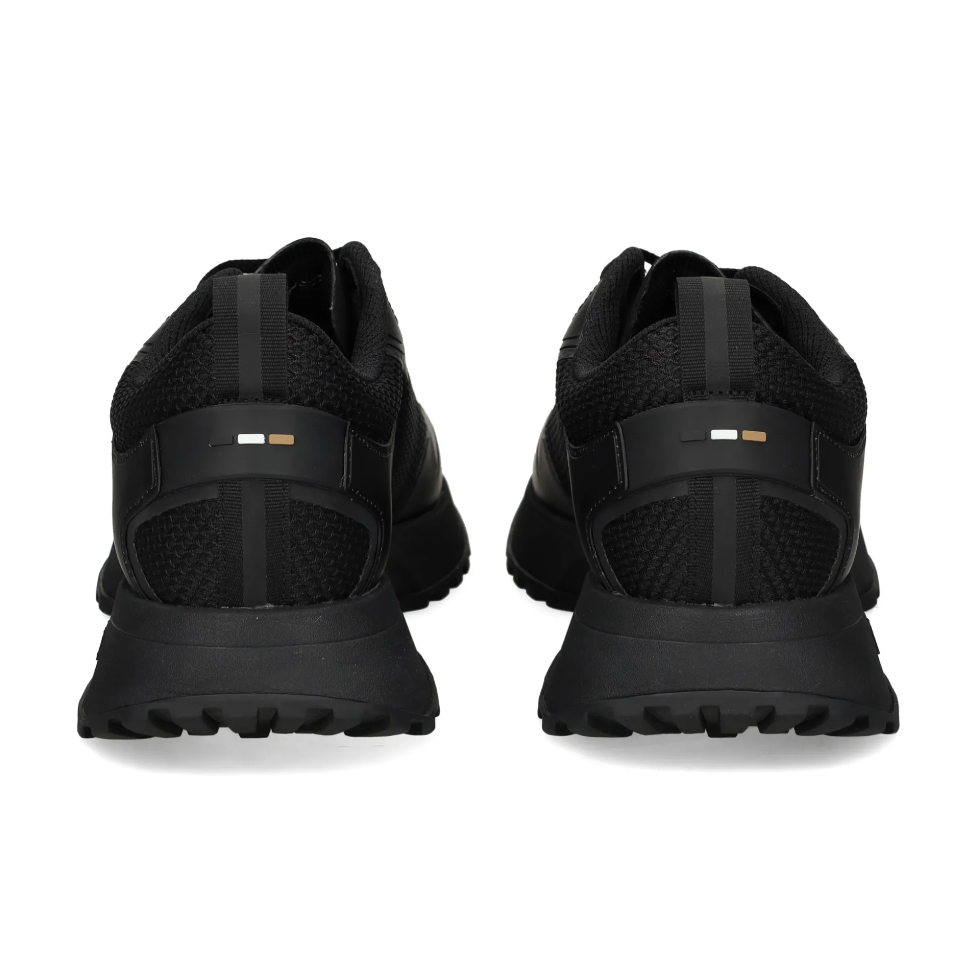 BOSS Zapatillas de Hombre Jonah_Runn_meth 009 NEGRO