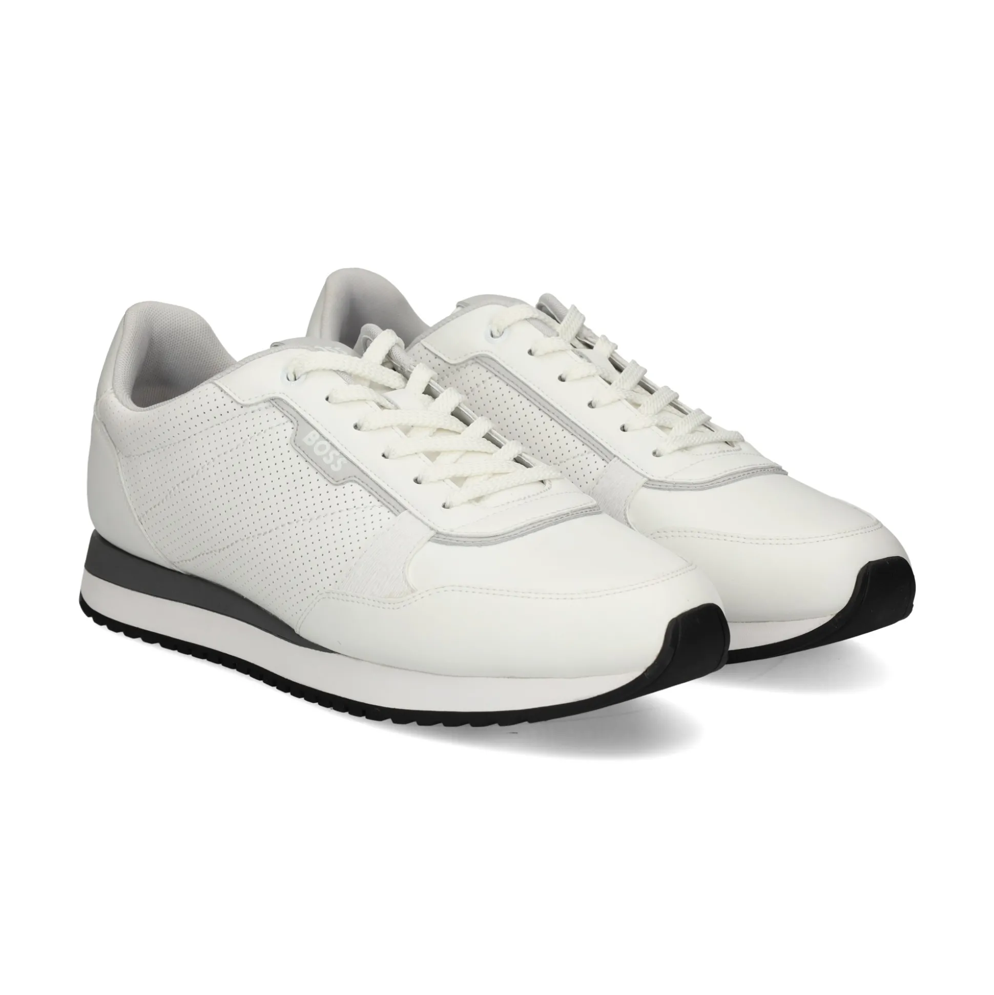 BOSS Zapatillas de Hombre Kai_Runn_ltpf 100-White