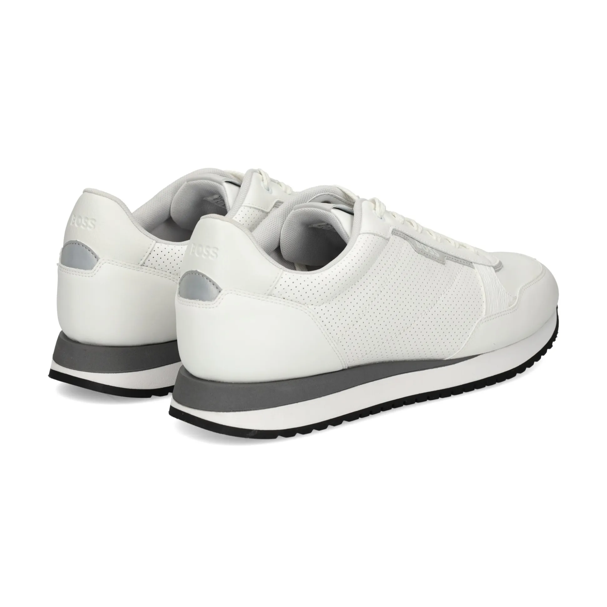 BOSS Zapatillas de Hombre Kai_Runn_ltpf 100-White