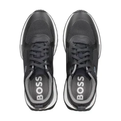 BOSS Zapatillas de Hombre Jonah_Runn_meth 402-Dark Blue