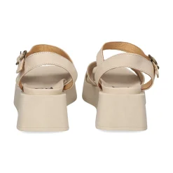 BUENO Sandalias con plataforma de Mujer WY5909 KREM