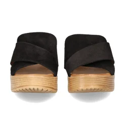 BUENO Sandalias con plataforma de Mujer WA4703 NEGRO