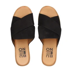 BUENO Sandalias con plataforma de Mujer WA4703 NEGRO