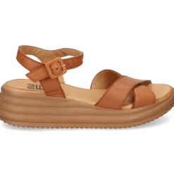 BUENO Sandalias con plataforma de Mujer WA2403 DARK COCONUT
