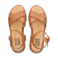 BUENO Sandalias con plataforma de Mujer WA2403 DARK COCONUT