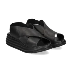 BUENO Sandalias con plataforma de Mujer WY5703 NEGRO