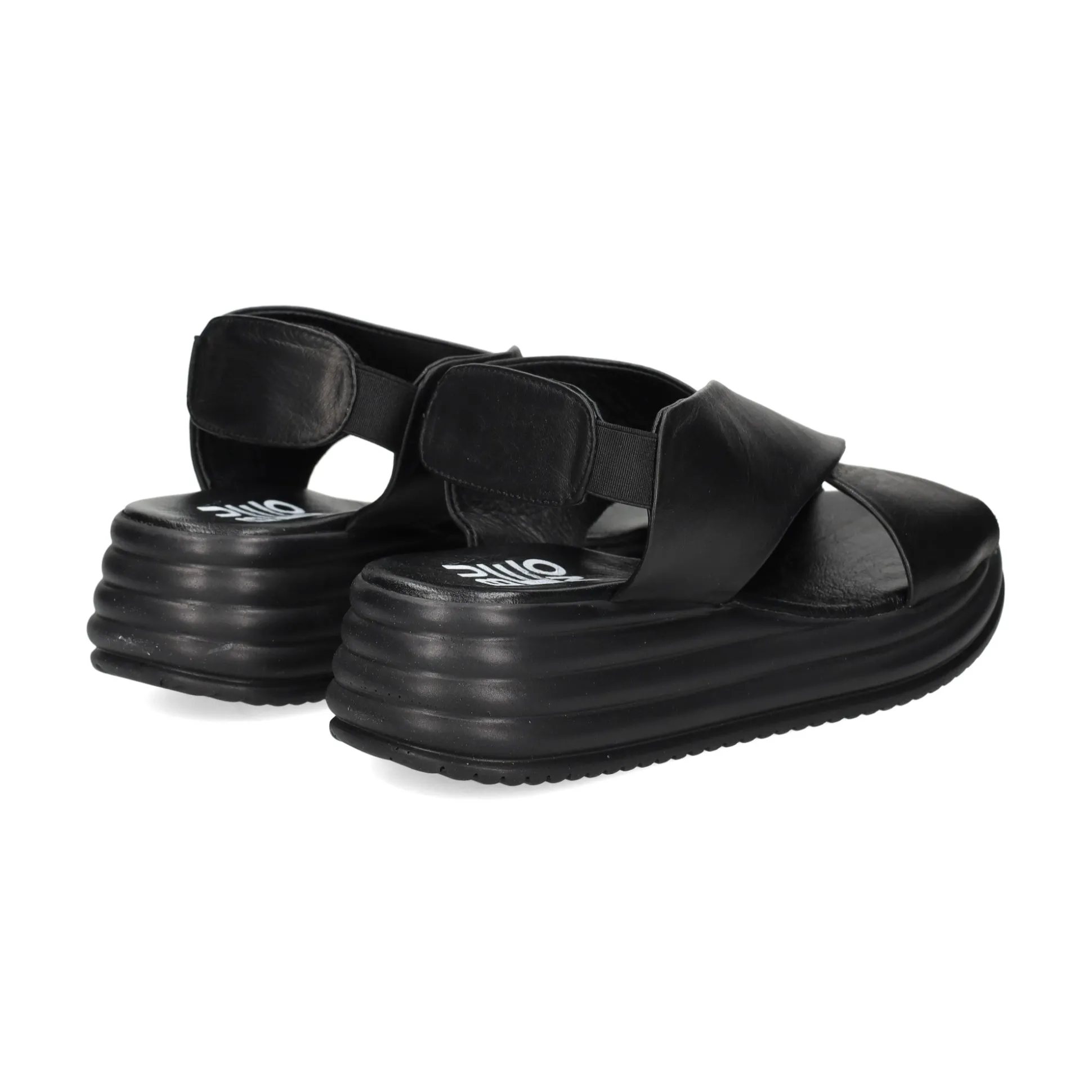 BUENO Sandalias con plataforma de Mujer WY5703 NEGRO