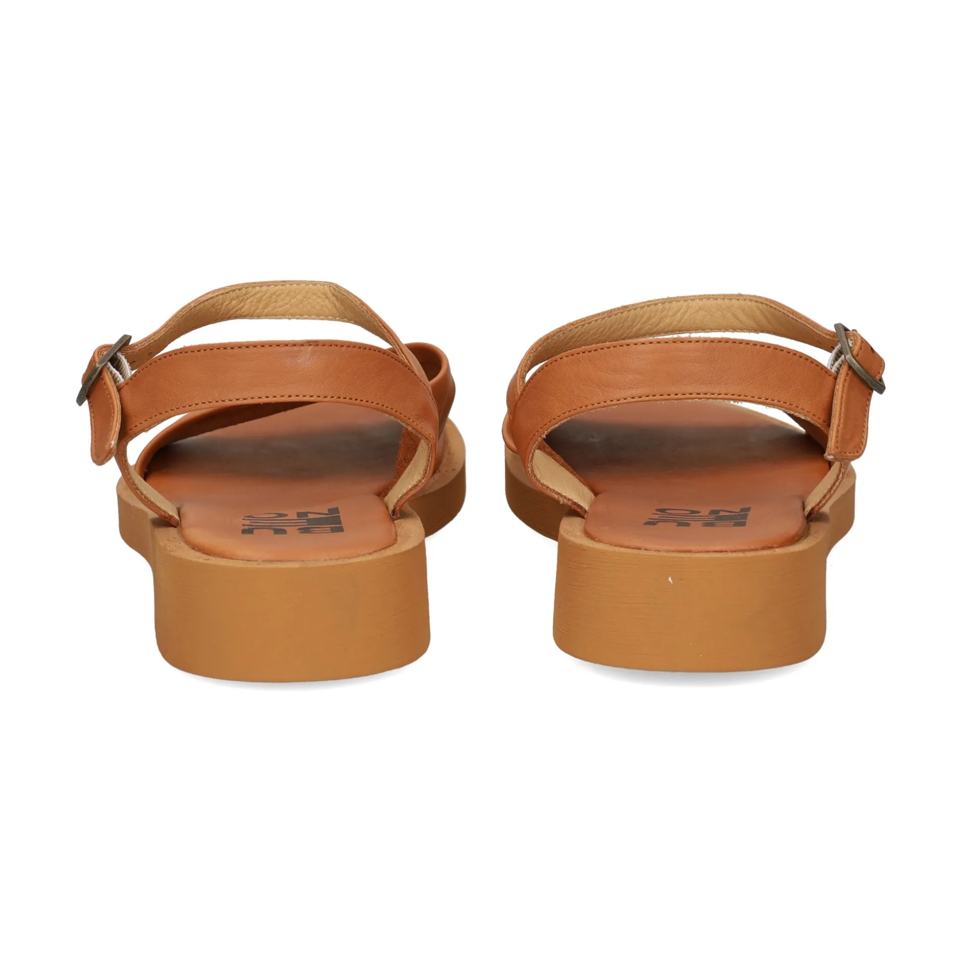 BUENO Sandalias planas de Mujer WY2901 DARK COCONUT