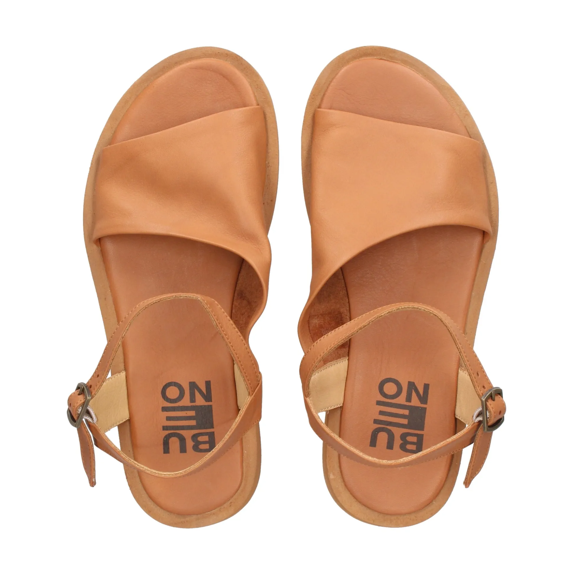 BUENO Sandalias planas de Mujer WY2901 DARK COCONUT