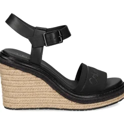 CALVIN KLEIN Sandalias cuña de Mujer HW0HW02050 BEH BLACK