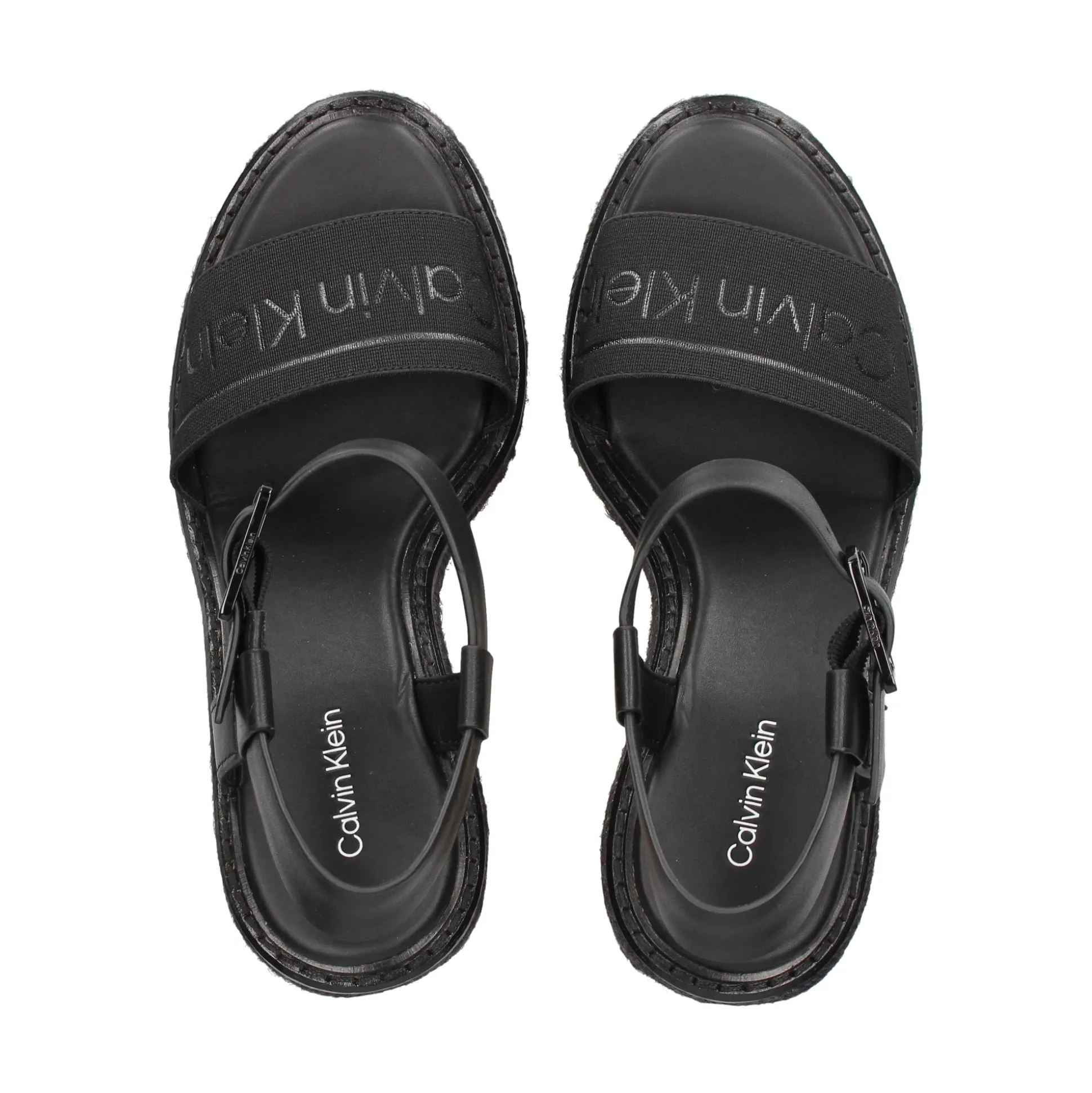CALVIN KLEIN Sandalias cuña de Mujer HW0HW02050 BEH BLACK